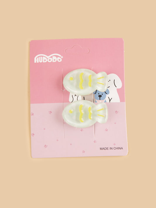 Green Fish Hairclips