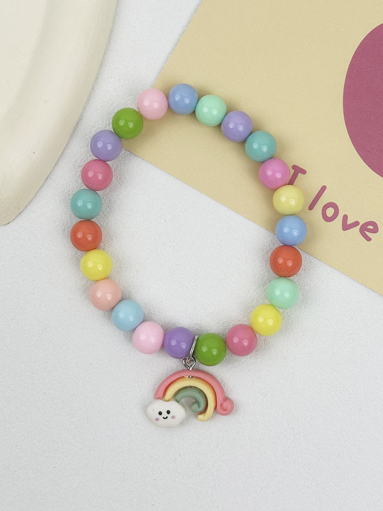 Rainbow Necklace with Rainbow Charm