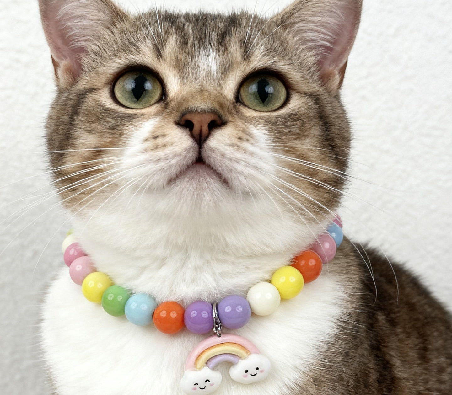Rainbow Necklace with Cloud Charm