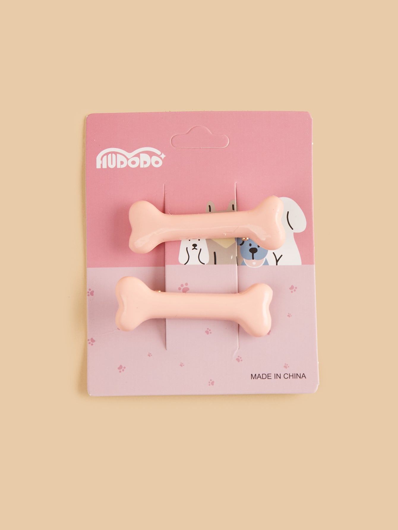 Pink Bone Hairclips