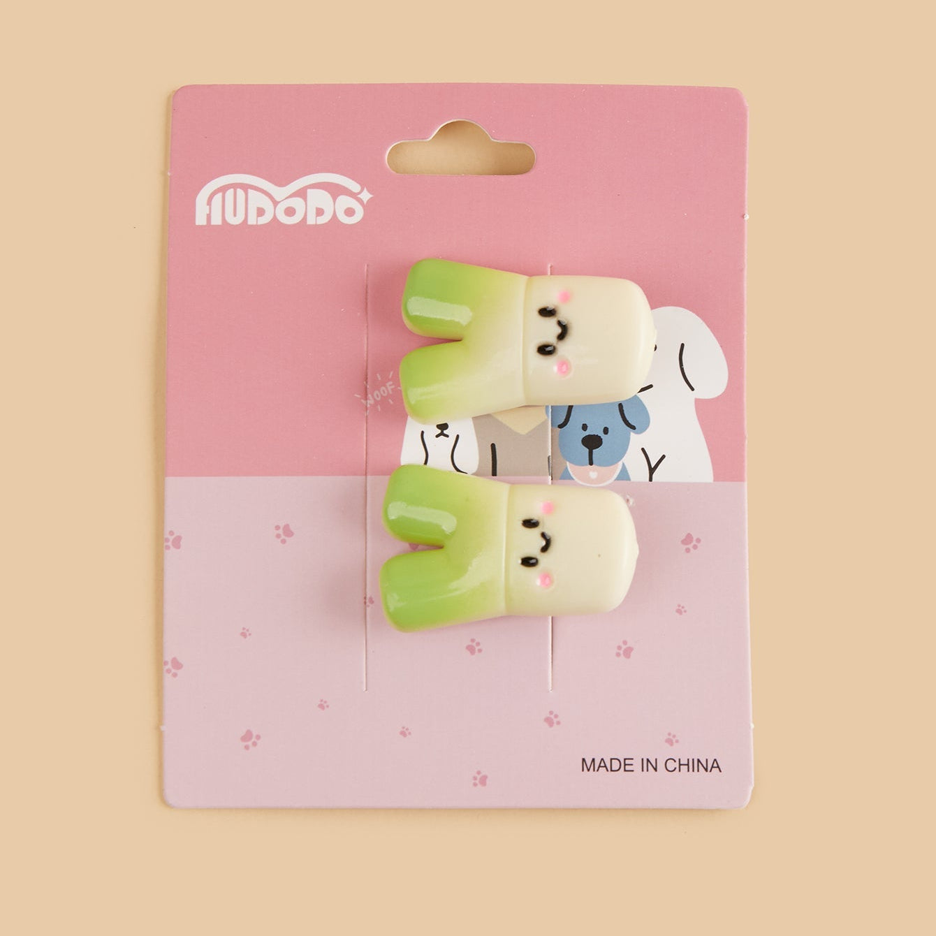 Green Onion Hairclips