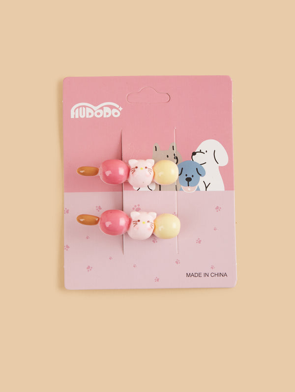 Pink Hamster Hairclips