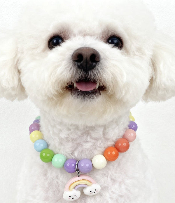 Rainbow Necklace with Cloud Charm
