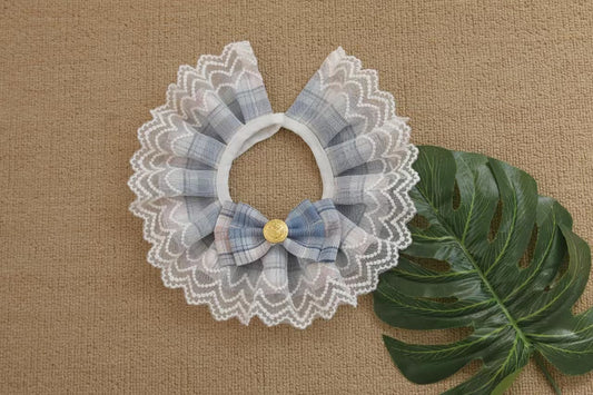 Blue Bandana with Bow