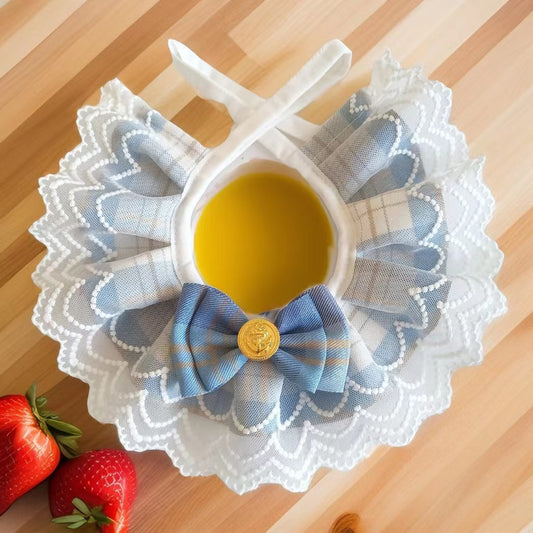 Blue Bandana with Bow